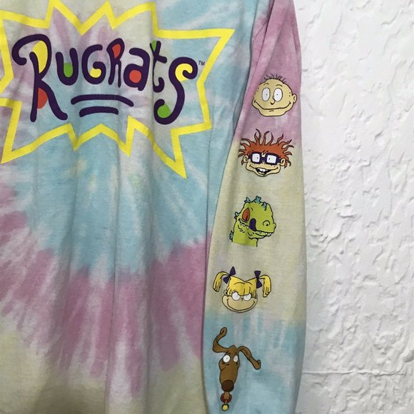 Nickelodeon Rugrats Tie Dye Tee Long Sleeve Medium - Picture 3 of 5